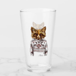 Foxy Dressed Fox Glass