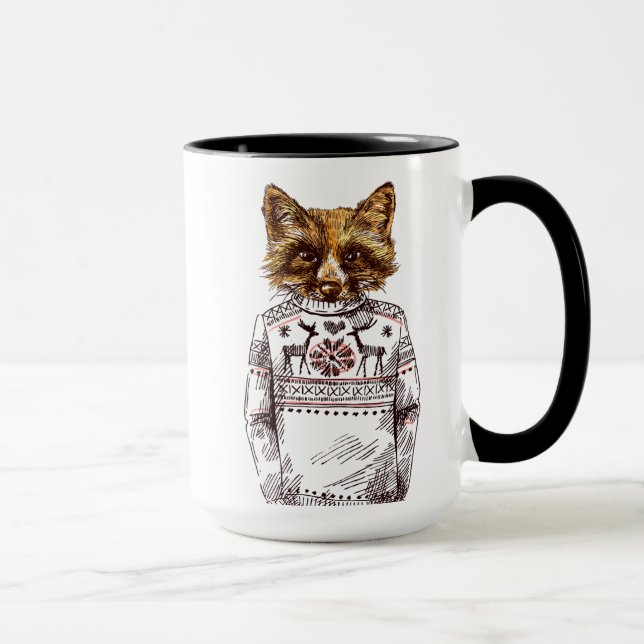 Foxy Dressed Fox Mug (Right)