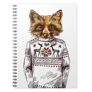 Foxy Dressed Fox Notebook