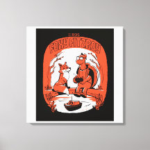 Foxy FItzroy on Stretched Canvas