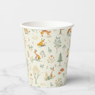 "Foxy Forest Paper Cup" Cups