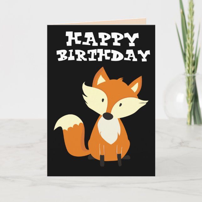 FOXY! FOX HAPPY BIRTHDAY CARDS (Front)