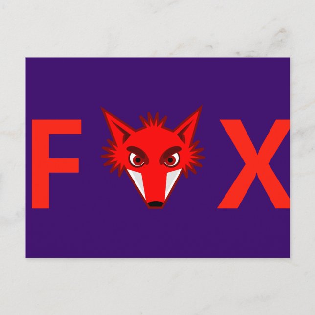 Foxy Fox Postcard (Front)