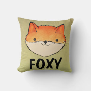 FOXY FOX THROW PILLOWS