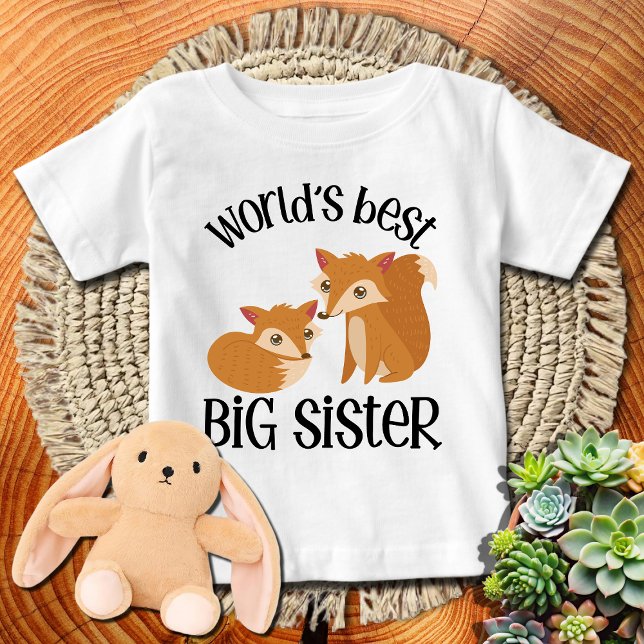 Foxy Fox World's Best Big Sister Baby T-Shirt (Creator Uploaded)