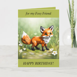 Foxy Friend Birthday Card
