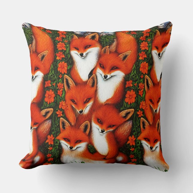 Foxy Fun   Cushion (Front)