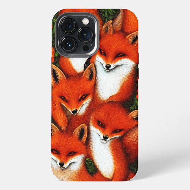 Foxy Fun iPhone Case (Back)