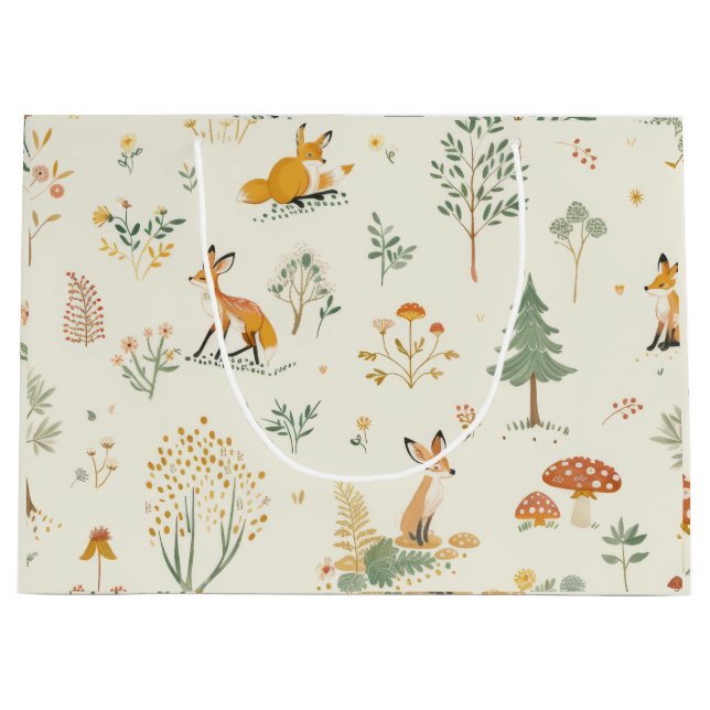"Foxy Gift Bag" Large Gift Bag (Front)
