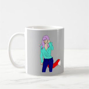 foxy girl   coffee mug