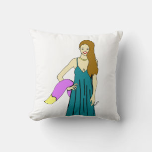 foxy girl cushion