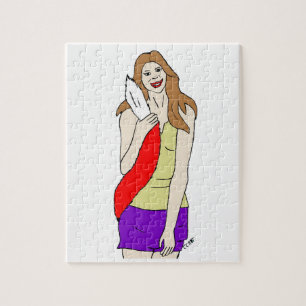 foxy girl jigsaw puzzle