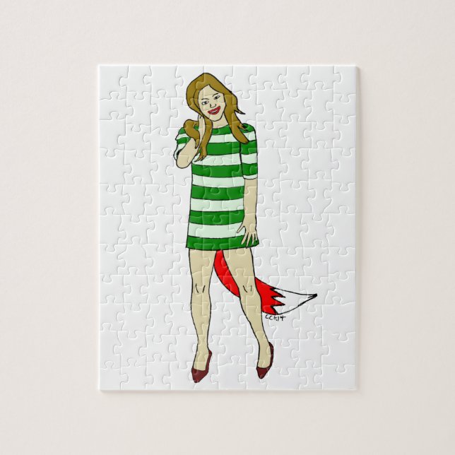 foxy girl jigsaw puzzle (Vertical)