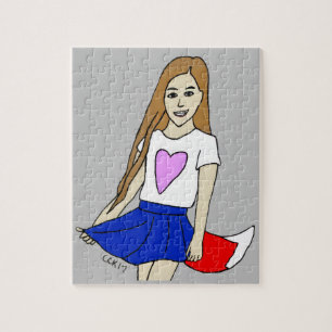 foxy girl jigsaw puzzle