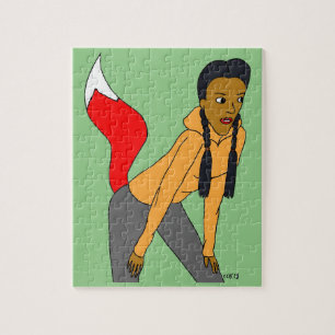 foxy girl jigsaw puzzle