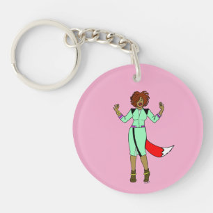 Foxy Girl Key Ring