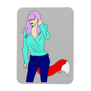 foxy girl magnet