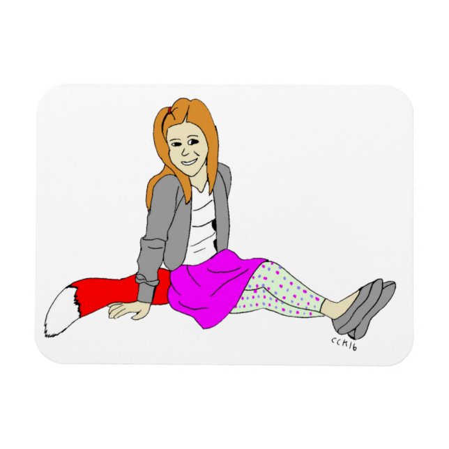 foxy girl   magnet (Horizontal)