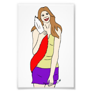 foxy girl photo print