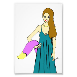 foxy girl photo print