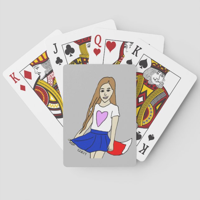 foxy girl  playing cards (Back)