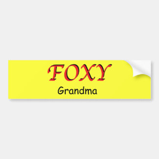 Foxy Grandma Sticker