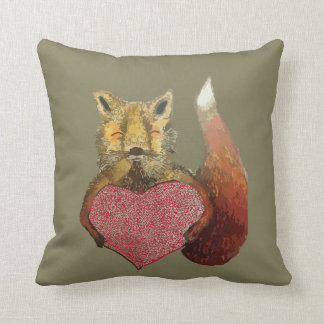 Foxy in Love cushion