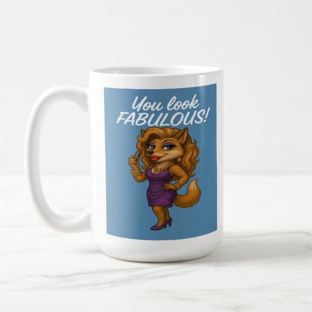 Foxy in Purple Coffee Mug (Left)