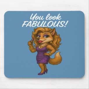 Foxy in Purple Mouse Pad