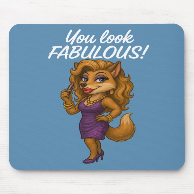 Foxy in Purple Mouse Pad (Front)