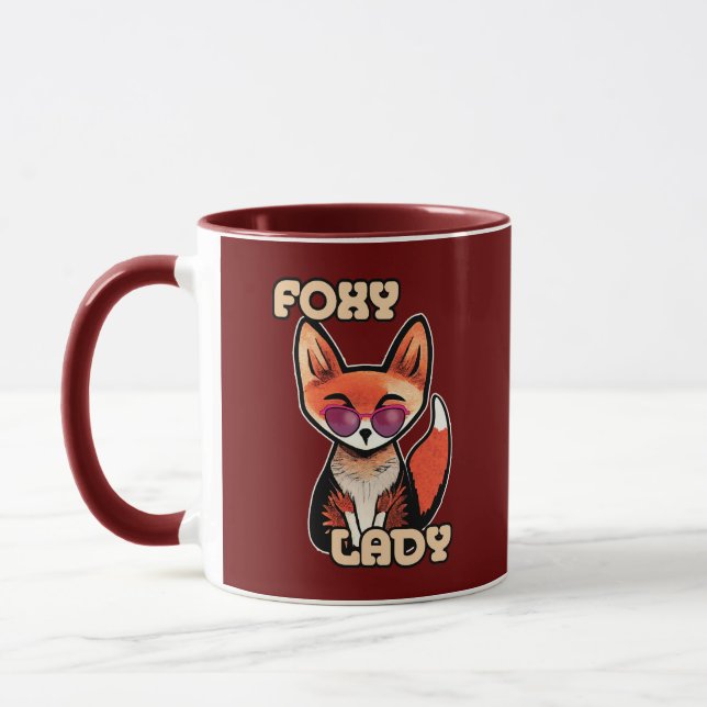 Foxy Lady | Cute Fox Mug (Left)