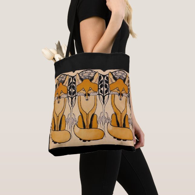 Foxy Large  Tote Bag (Close Up)