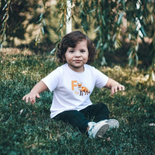 Foxy Learner: Adorable Alphabet Toddler T-Shirt
