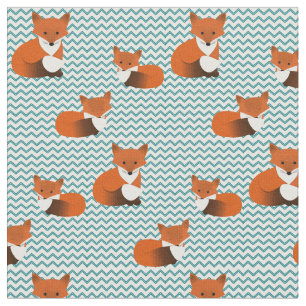 Foxy Little Foxes Fabric