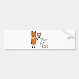 Foxy Love Bumper Sticker