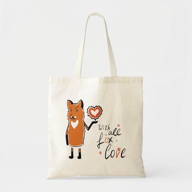 Foxy Love Tote Bag (Front)