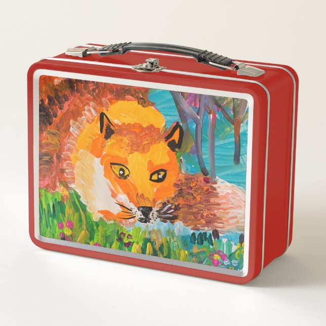 Foxy Metal Lunch Box (Front)