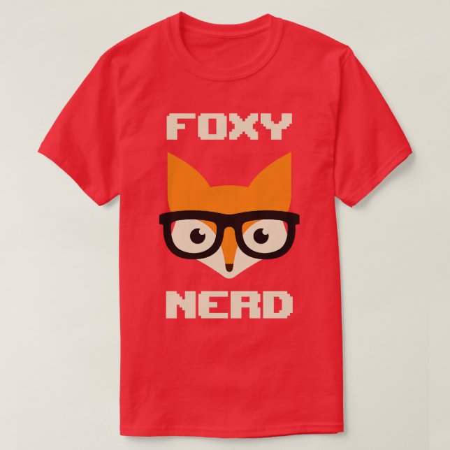 Foxy Nerd T-Shirt (Design Front)