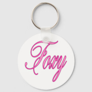 Foxy Pink Airbrush Key Ring