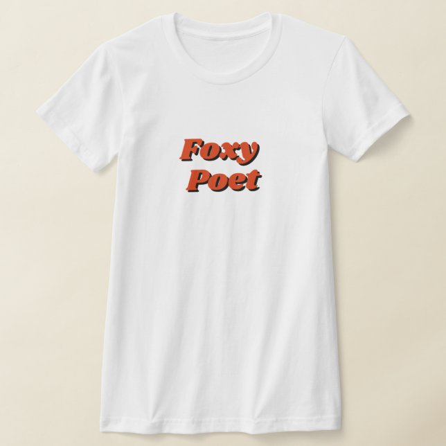 "Foxy Poet" T-Shirt (Laydown)