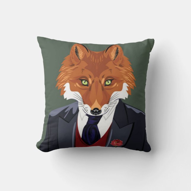 Foxy Portrait Cushion (Front)