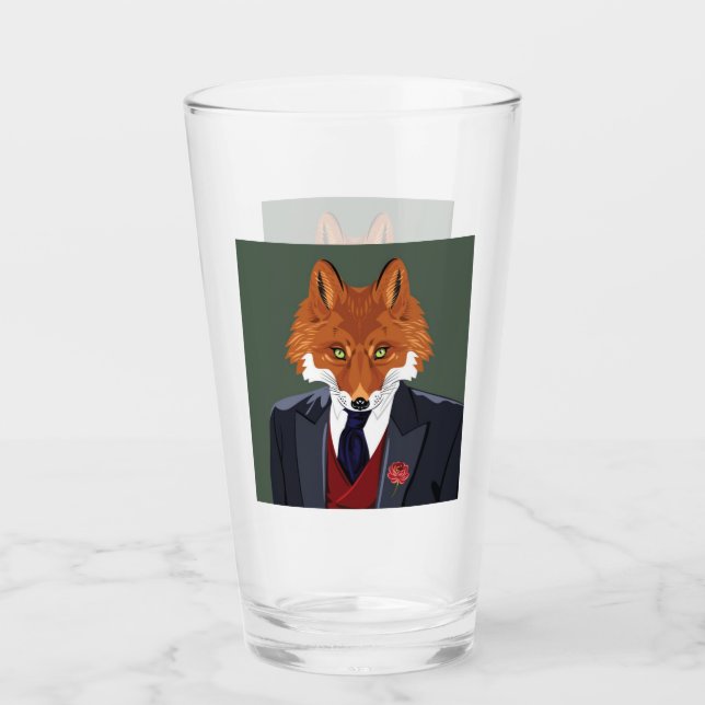 Foxy Portrait Glass (Front)