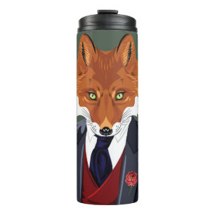 Foxy Portrait Thermal Tumbler