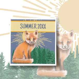 Foxy Summer Paper Napkin