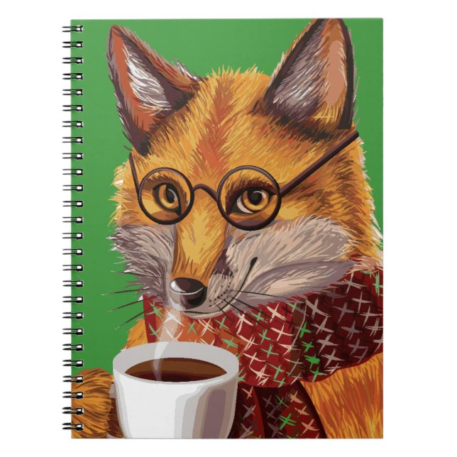 Foxy Tea Time Notebook (Front)