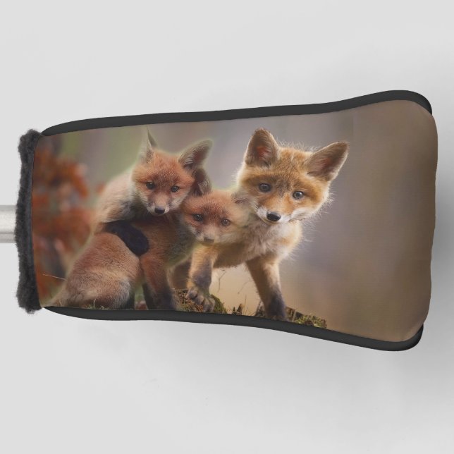 Foxy Triplets Golf Head Cover (Front)
