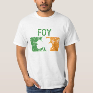 Foy Surname Clover T-Shirt