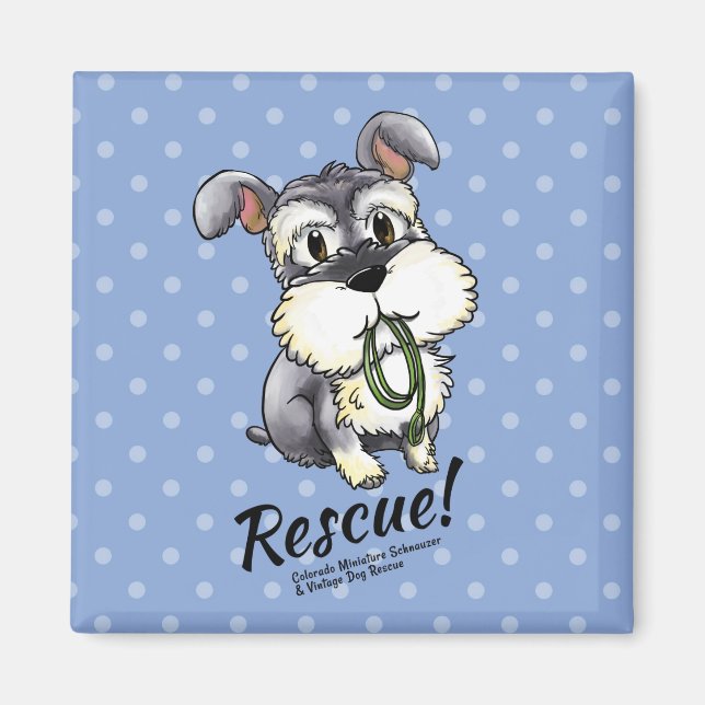 Fozi - Custom Schnauzer Magnets (Front)