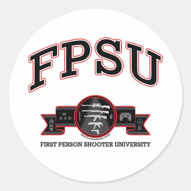 FPSU CLASSIC ROUND STICKER (Front)