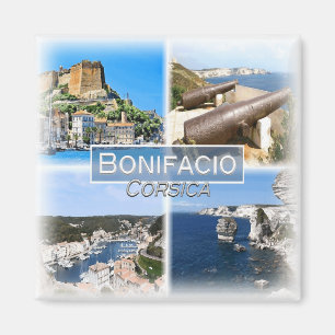 FR0119 Europe, France, Corsica, Bonifacio, Fridge Magnet